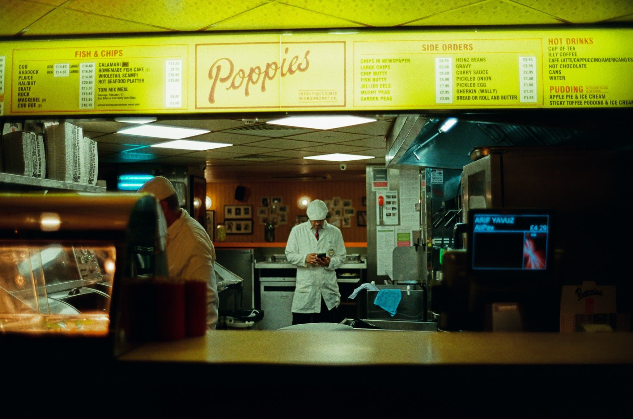 Restaurant or store interior.